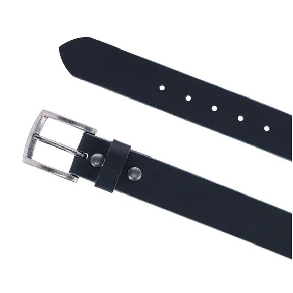 CTM Men's Big & Tall Bridle Belt with Removable Buckle - Picture 2 of 3